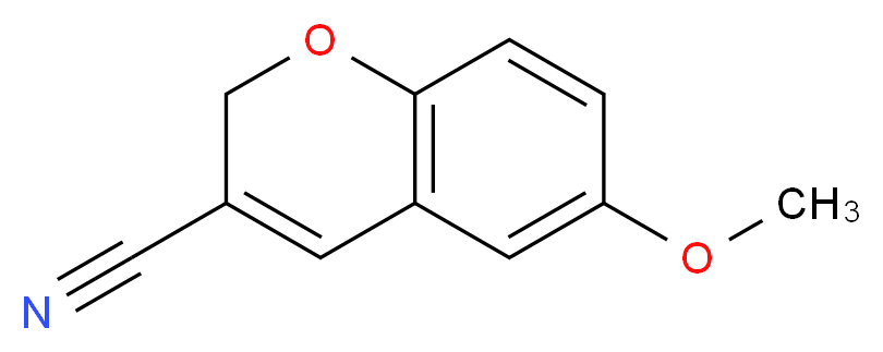 6-methoxy-2H-chromene-3-carbonitrile_分子结构_CAS_57543-71-2