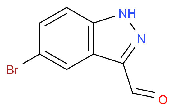 5-bromo-1H-indazole-3-carbaldehyde_分子结构_CAS_201227-38-5