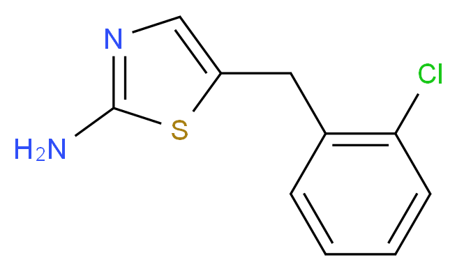 5-(2-Chloro-benzyl)-thiazol-2-ylamine_分子结构_CAS_)