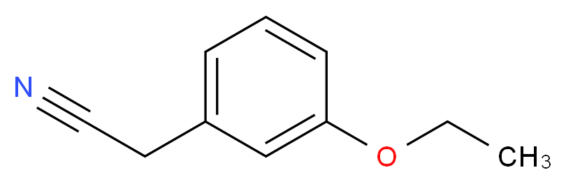 2-(3-ethoxyphenyl)acetonitrile_分子结构_CAS_74205-55-3