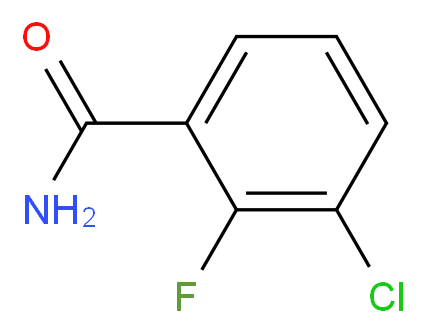 3-氯-2-氟苯甲酰胺_分子结构_CAS_104326-94-5)