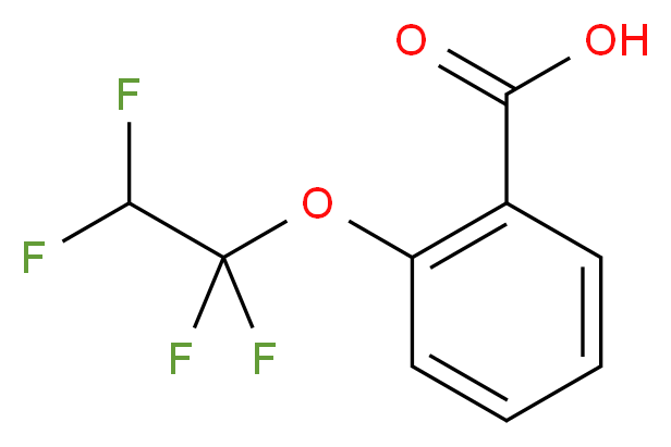 2-(1,1,2,2-tetrafluoroethoxy)benzoic acid_分子结构_CAS_10008-97-6