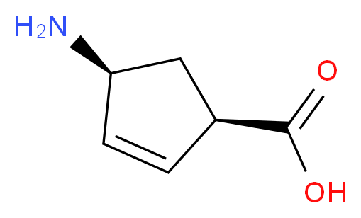 (1R,4S)-4-AMinocyclopent-2-enecarboxylic acid_分子结构_CAS_134003-04-6)