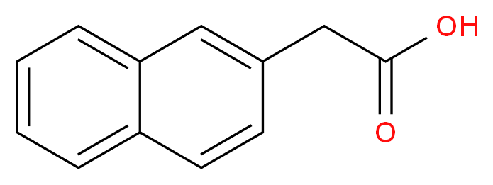 2-萘乙酸_分子结构_CAS_581-96-4)