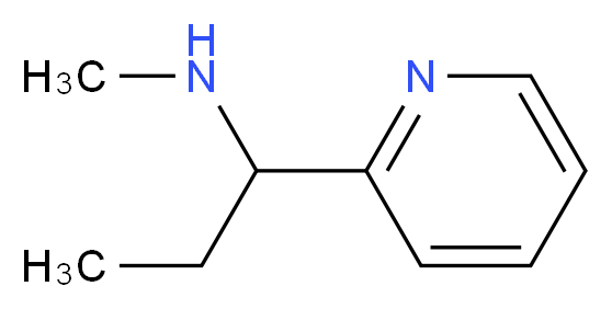 N-methyl-1-pyridin-2-ylpropan-1-amine_分子结构_CAS_959238-83-6)