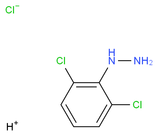 2,6-Dichlorophenylhydrazine hydrochloride_分子结构_CAS_50709-36-9)