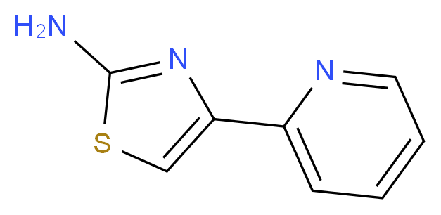 4-Pyridin-2-yl-thiazol-2-ylamine_分子结构_CAS_30235-26-8)