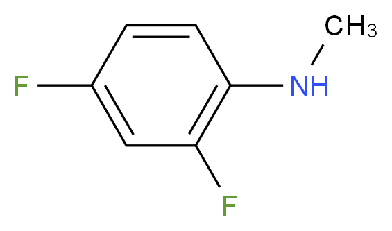 2,4-二氟-N-甲基苯胺_分子结构_CAS_138564-16-6)