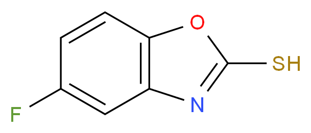 5-fluoro-1,3-benzoxazole-2-thiol_分子结构_CAS_13451-78-0