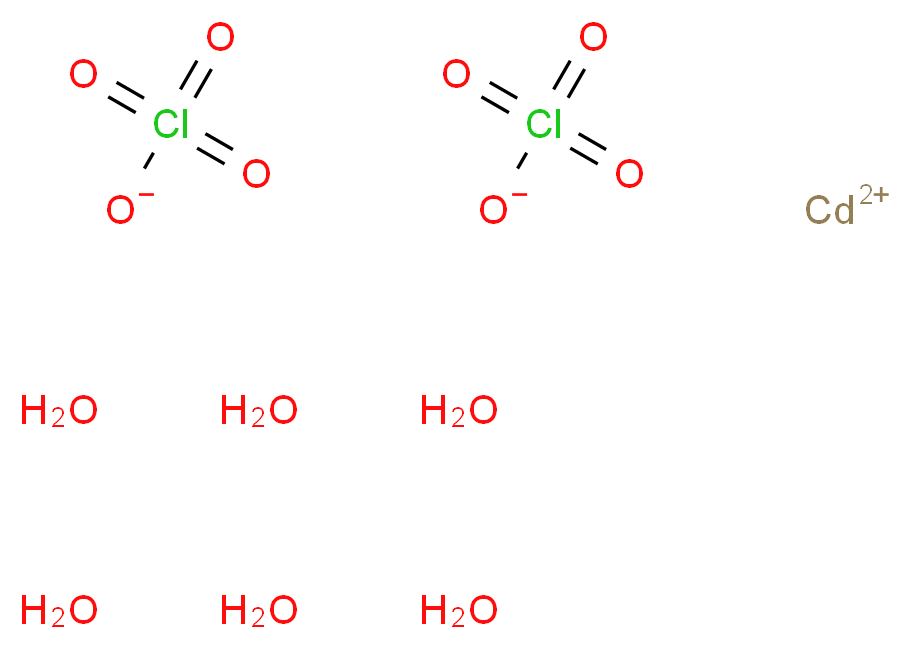 cadmium(2+) ion hexahydrate diperchlorate_分子结构_CAS_10326-28-0