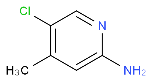 2-Amino-5-chloro-4-methylpyridine_分子结构_CAS_36936-27-3)