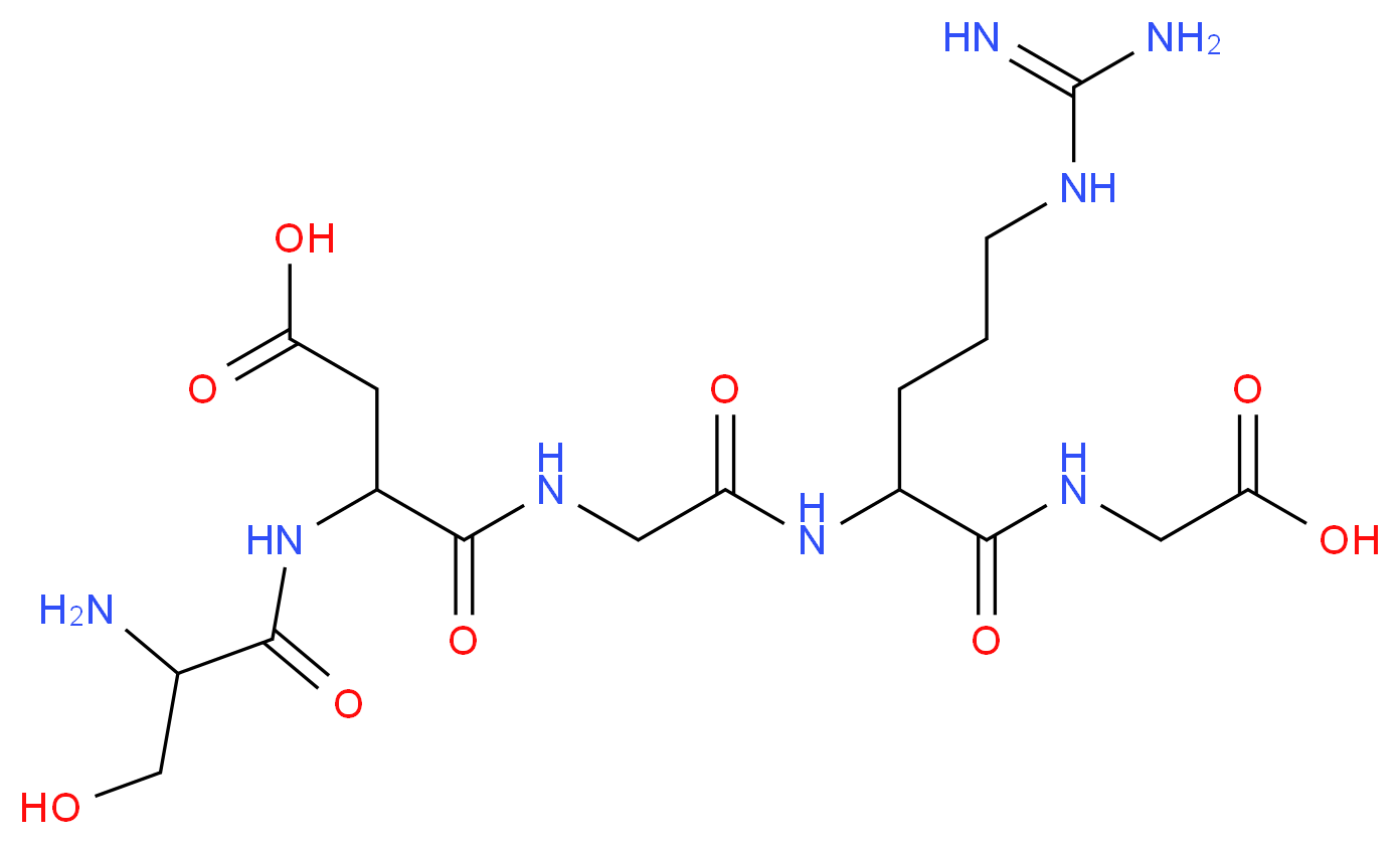 3-(2-amino-3-hydroxypropanamido)-3-{[({4-carbamimidamido-1-[(carboxymethyl)carbamoyl]butyl}carbamoyl)methyl]carbamoyl}propanoic acid_分子结构_CAS_108608-63-5