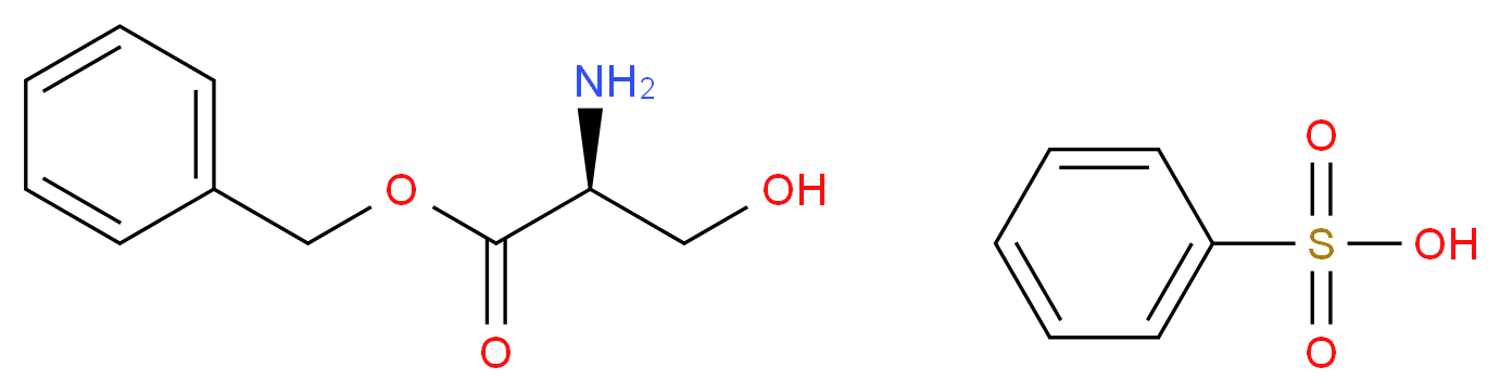 L-丝氨酸苄酯苯磺酸盐_分子结构_CAS_3695-68-9)