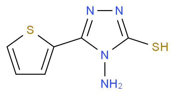 4-amino-5-thien-2-yl-4H-1,2,4-triazole-3-thiol_分子结构_CAS_61019-27-0)