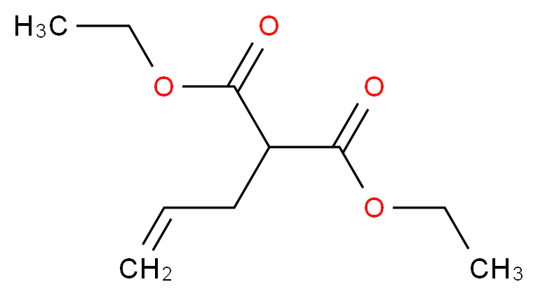 烯丙基丙二酸二乙酯_分子结构_CAS_2049-80-1)