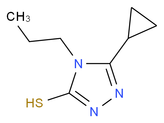 5-cyclopropyl-4-propyl-4H-1,2,4-triazole-3-thiol_分子结构_CAS_603981-93-7