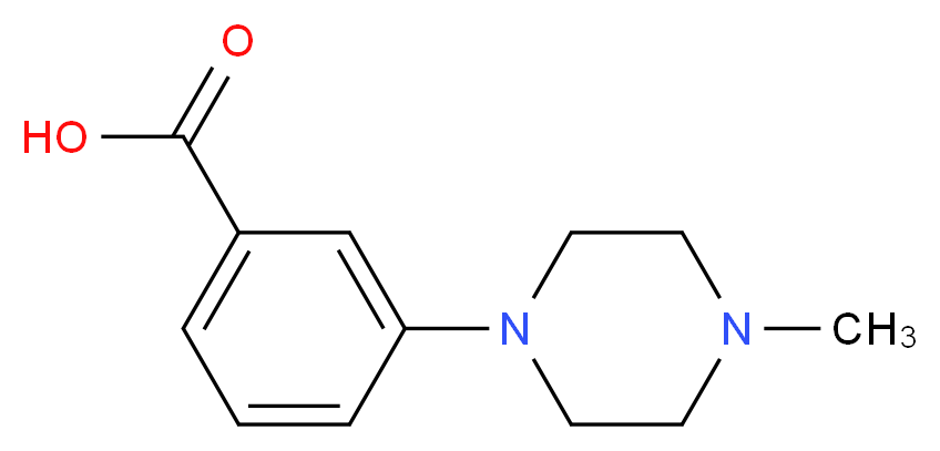 3-(4-Methylpiperazin-1-yl)benzoic acid_分子结构_CAS_215309-01-6)