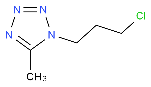 1-(3-chloropropyl)-5-methyl-1H-tetrazole_分子结构_CAS_870833-61-7)