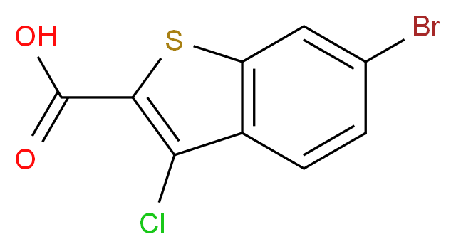 6-Bromo-3-chloro-1-benzothiophene-2-carboxylic acid_分子结构_CAS_)