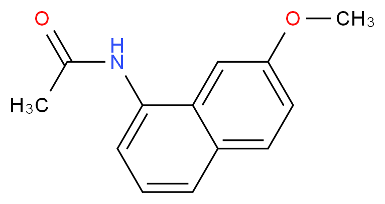 N-(7-methoxynaphthalen-1-yl)acetamide_分子结构_CAS_93189-18-5