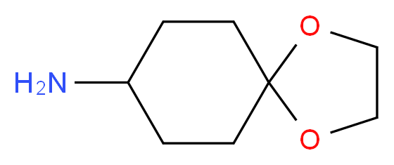 1,4-dioxaspiro[4.5]decan-8-amine_分子结构_CAS_97096-16-7