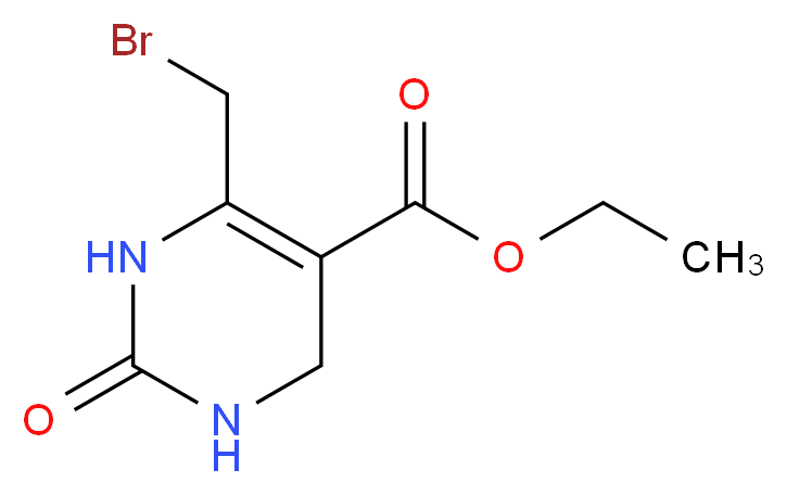 ethyl 6-(bromomethyl)-2-oxo-1,2,3,4-tetrahydropyrimidine-5-carboxylate_分子结构_CAS_14903-94-7)