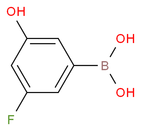 3-Fluoro-5-hydroxybenzeneboronic acid 98%_分子结构_CAS_871329-82-7)