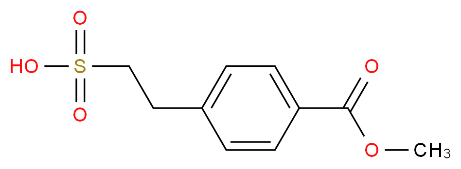 2-[4-(methoxycarbonyl)phenyl]ethane-1-sulfonic acid_分子结构_CAS_756469-30-4