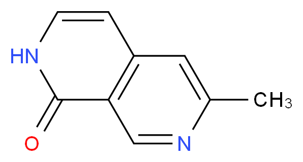 6-methyl-2,7-naphthyridin-1(2H)-one_分子结构_CAS_)