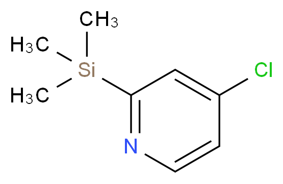 4-Chloro-2-(triMethylsilyl)pyridine_分子结构_CAS_139585-50-5)