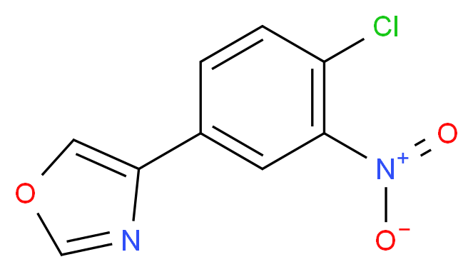 4-(4-Chloro-3-nitrophenyl)oxazole_分子结构_CAS_916051-60-0)