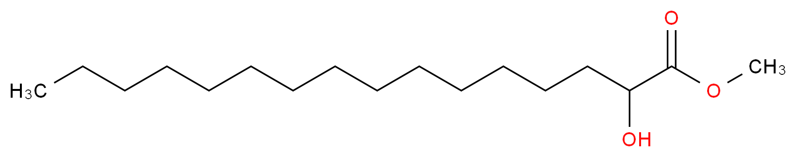 methyl 2-hydroxyhexadecanoate_分子结构_CAS_16742-51-1