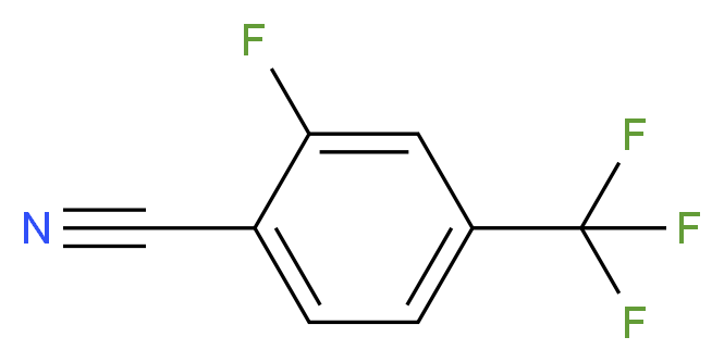 2-fluoro-4-(trifluoromethyl)benzonitrile_分子结构_CAS_146070-34-0