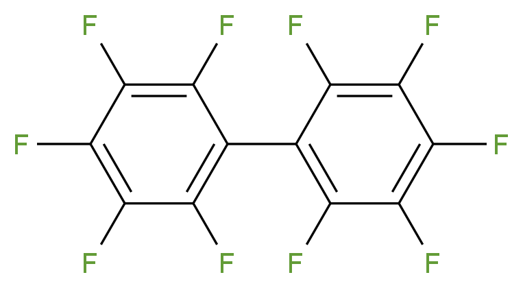 1,2,3,4,5-pentafluoro-6-(pentafluorophenyl)benzene_分子结构_CAS_434-90-2