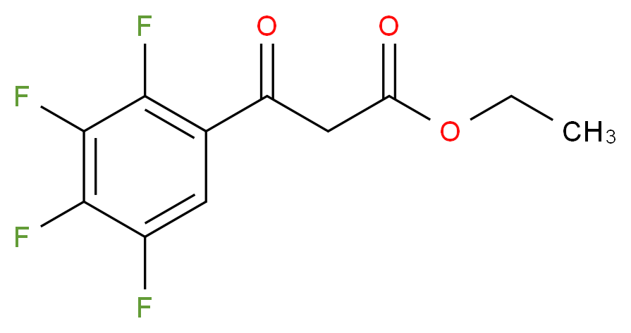 ethyl 3-oxo-3-(2,3,4,5-tetrafluorophenyl)propanoate_分子结构_CAS_94695-50-8