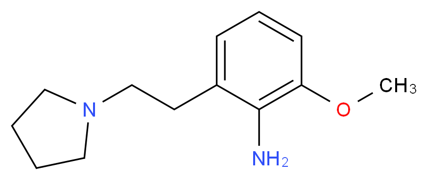 1-[2-(2-Amino-3-methoxyphenyl)ethyl]pyrrolidine_分子结构_CAS_387358-44-3)