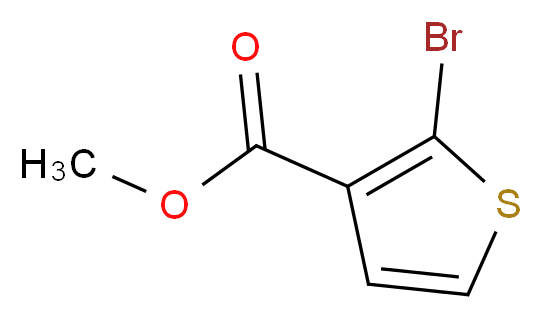 Methyl 2-bromothiophene-3-carboxylate_分子结构_CAS_76360-43-5)