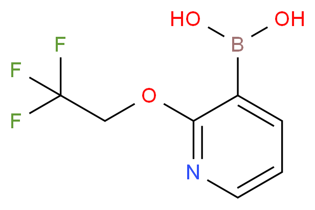 2-(2,2,2-TRIFLUOROETHOXY)PYRIDINE-3-BORONIC ACID_分子结构_CAS_1218790-79-4)