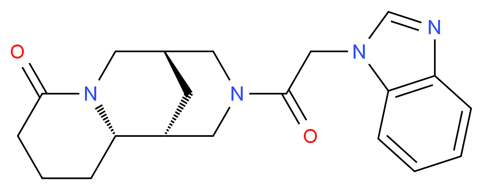 (1R,5R,11aS)-3-(1H-benzimidazol-1-ylacetyl)decahydro-8H-1,5-methanopyrido[1,2-a][1,5]diazocin-8-one_分子结构_CAS_)