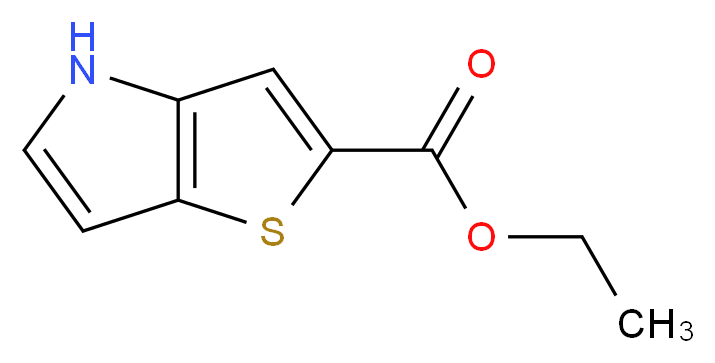 4H-Thieno[3,2-b]pyrrole-2-carboxylic acid, ethyl ester_分子结构_CAS_848243-85-6)