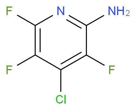 4-chloro-3,5,6-trifluoropyridin-2-amine_分子结构_CAS_63489-56-5