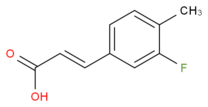 3-Fluoro-4-methylcinnamic acid_分子结构_CAS_261951-72-8)