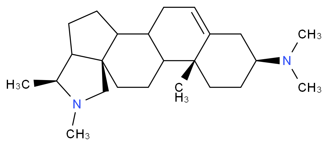 (6S,9R,13R,16S)-N,N,6,7,13-pentamethyl-7-azapentacyclo[10.8.0.0^{2,9}.0^{5,9}.0^{13,18}]icos-18-en-16-amine_分子结构_CAS_546-06-5