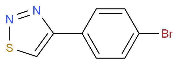 4-(4-Bromophenyl)-1,2,3-thiadiazole_分子结构_CAS_40753-13-7)