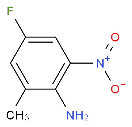 4-Fluoro-2-methyl-6-nitroaniline_分子结构_CAS_147285-87-8)