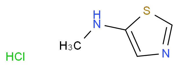 THIAZOL-5-YL-METHYLAMINE HYDROCHLORIDE_分子结构_CAS_131052-46-5)