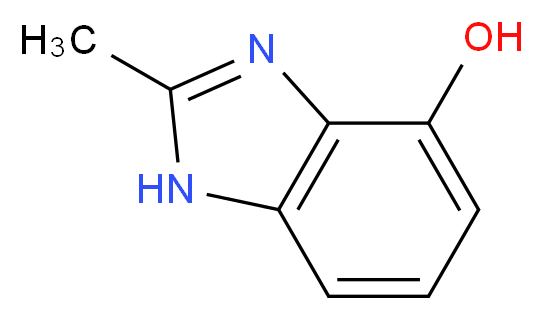 2-methyl-1H-1,3-benzodiazol-4-ol_分子结构_CAS_94977-60-3