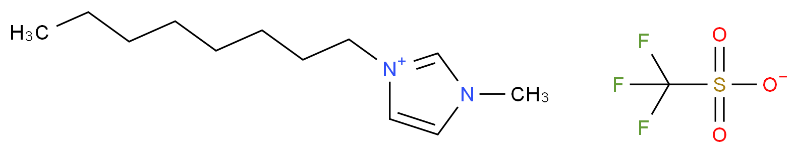 1-甲基-3-辛基咪唑三氟甲磺酸盐_分子结构_CAS_403842-84-2)