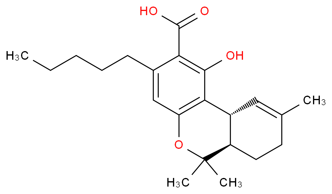 Δ9-四氢大麻酚酸 A_分子结构_CAS_23978-85-0)