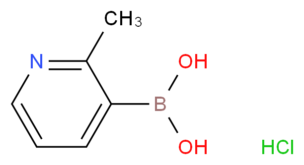 2-PICOLINE-3-BORONIC ACID HCL_分子结构_CAS_1072952-34-1)